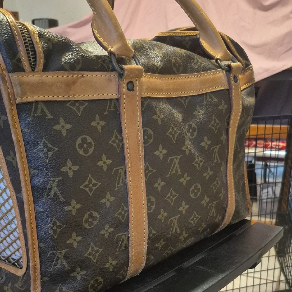 Louis Vuitton Brown Monogram Pet Carrier